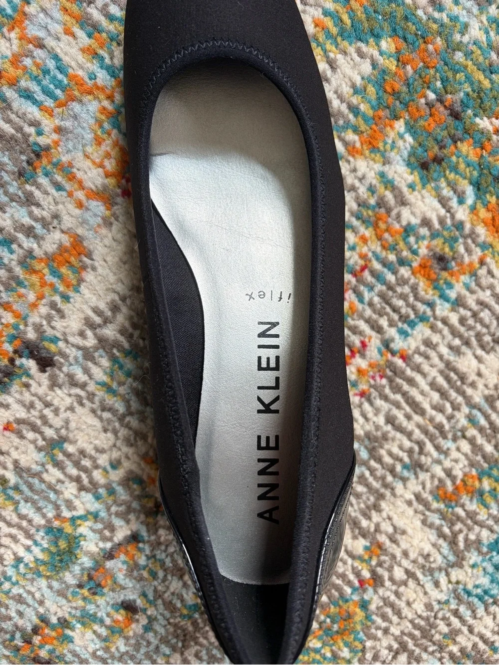 Like New Anne Klein Winner iFlex Black Wedge Pumps, size 8.5